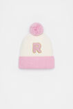 Colourblock Initial Beanie  R  hi-res