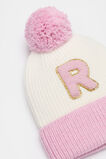 Colourblock Initial Beanie  R  hi-res