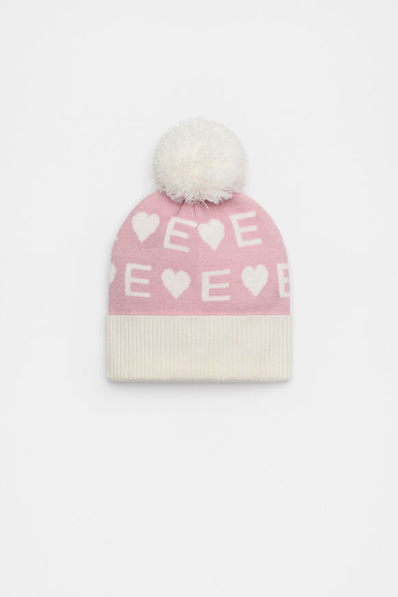 Heart Initial Beanie  E  hi-res