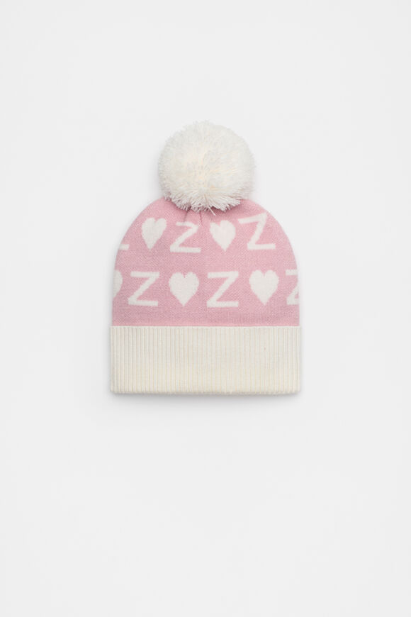 Heart Initial Beanie  Z  hi-res