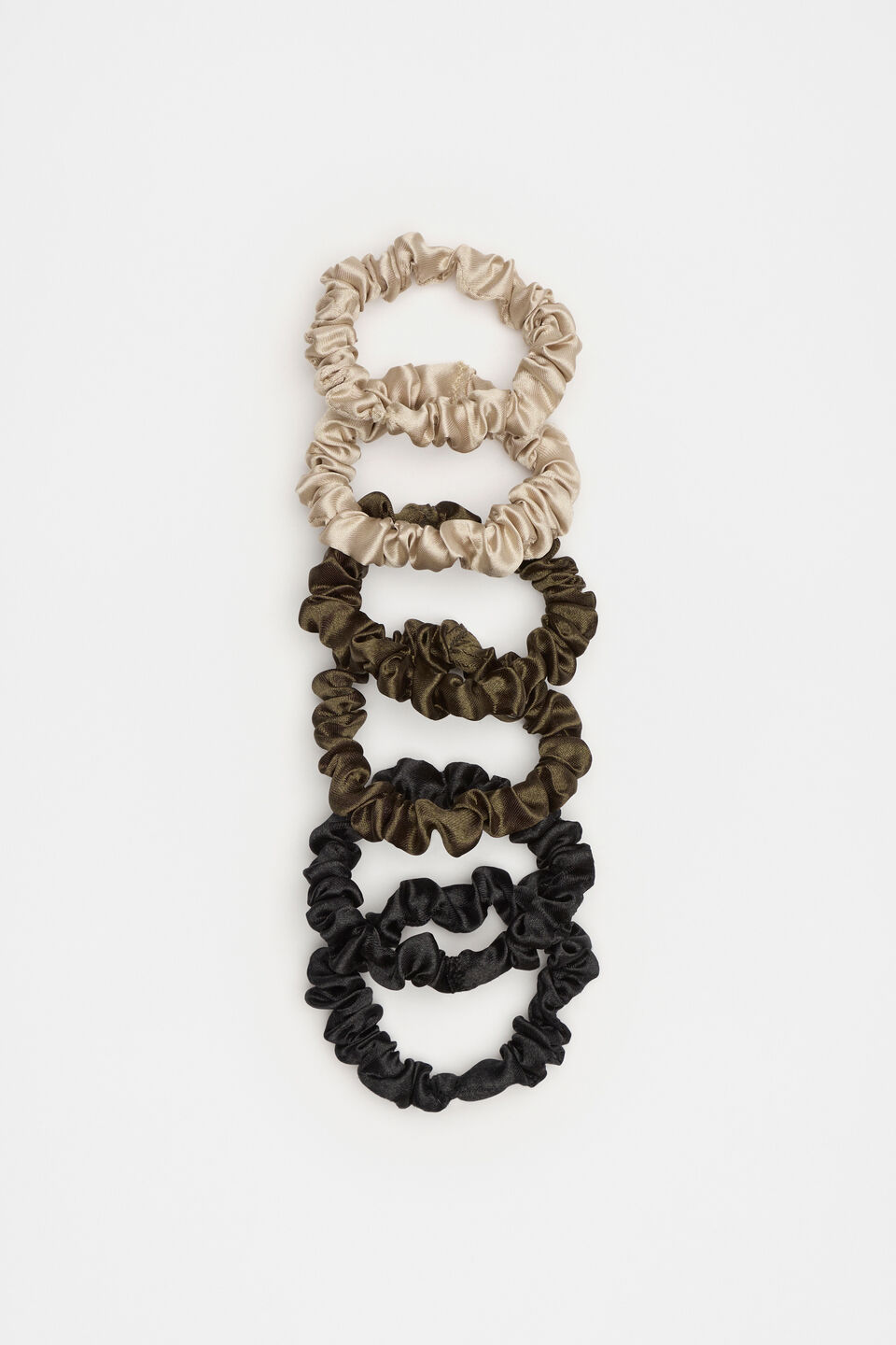 Mini Scrunchie  Olive Leaf