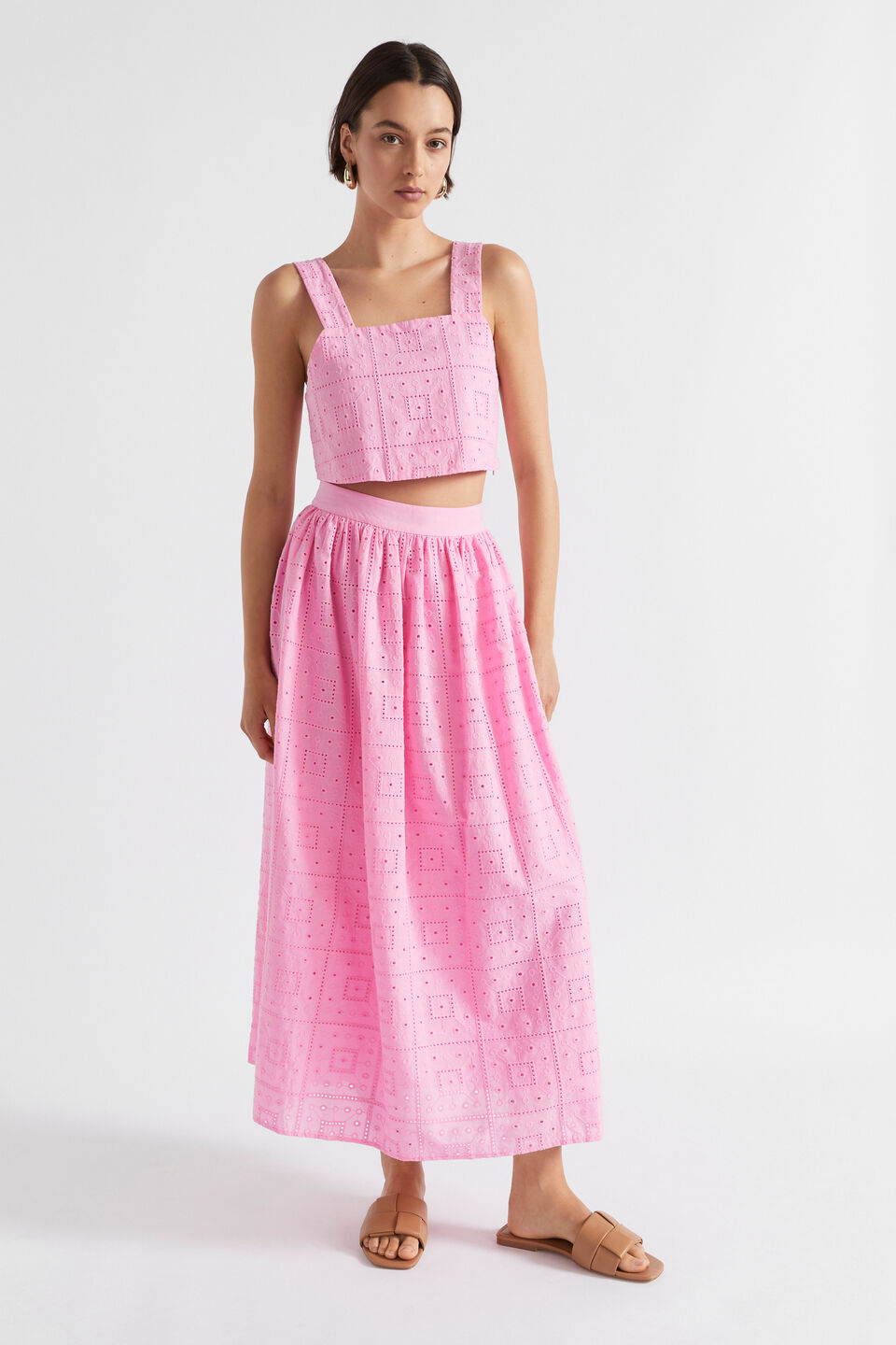 Broderie Bodice  Pink Gin