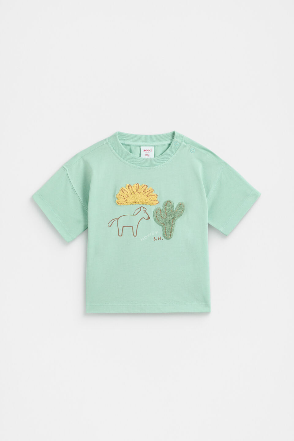 Howdy Tee  Dark Mint