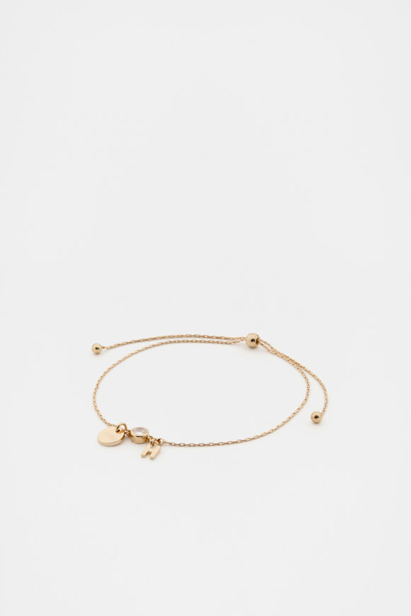 Micro Letter Toggle Bracelet  H  hi-res