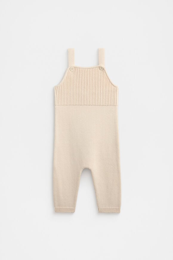 Rib Knit Overall  Soft Cream  hi-res