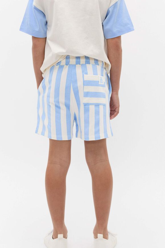 Core Stripe Track Short  Luna Blue  hi-res
