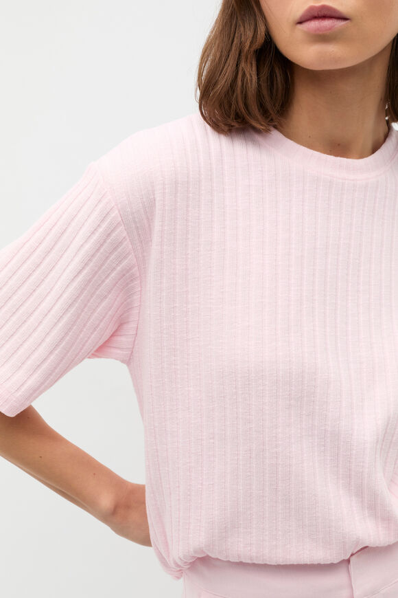 Textured Longline Boxy Tee  Primrose Twist  hi-res