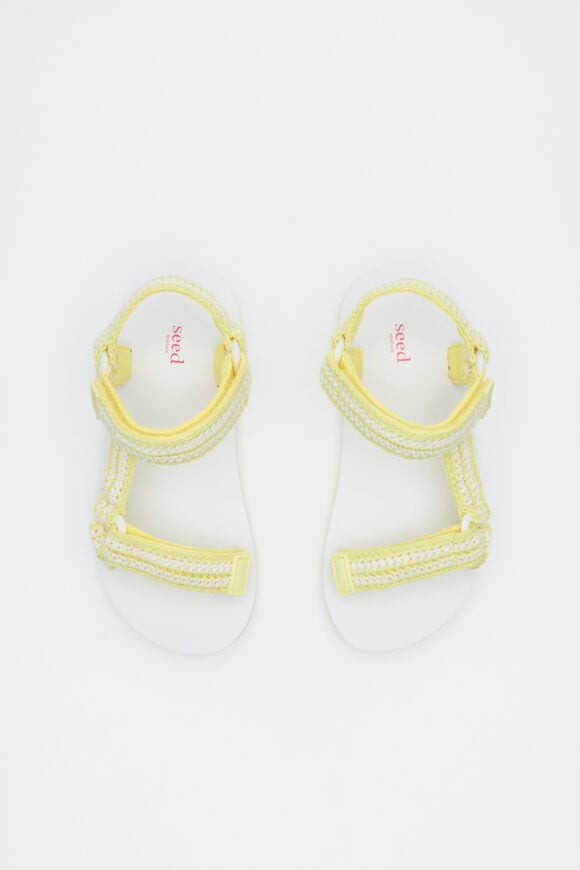 Crochet Stripe Trek  Lemongrass  hi-res