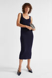Merino Wool Knit Midi Dress  Midnight Sky  hi-res
