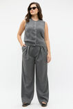 Brushed Cashmere Button Vest  Charcoal Grey Marle  hi-res