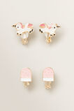 Ice Cream Clip On Earrings    hi-res