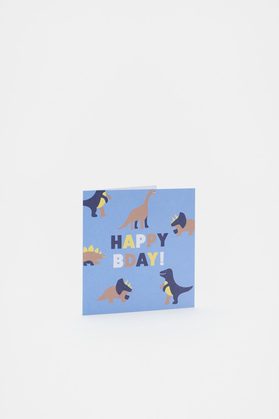 Happy Birthday Dinosaur Card  Multi