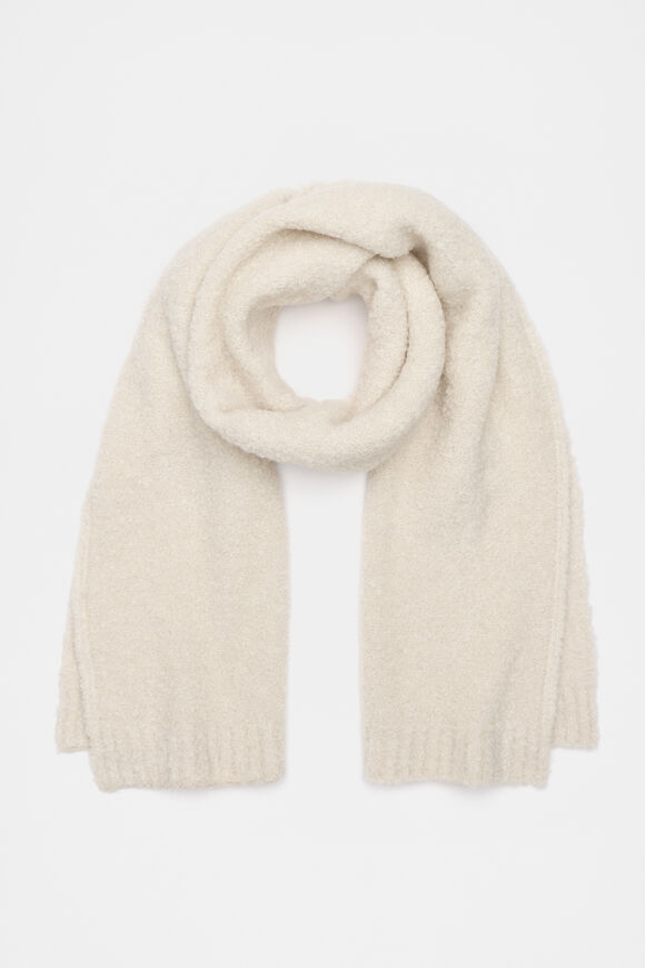 Boucle Scarf  Oat Marle  hi-res