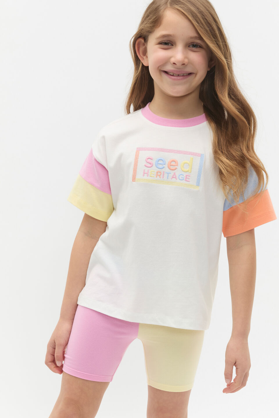 Panelled Logo Tee  Canvas