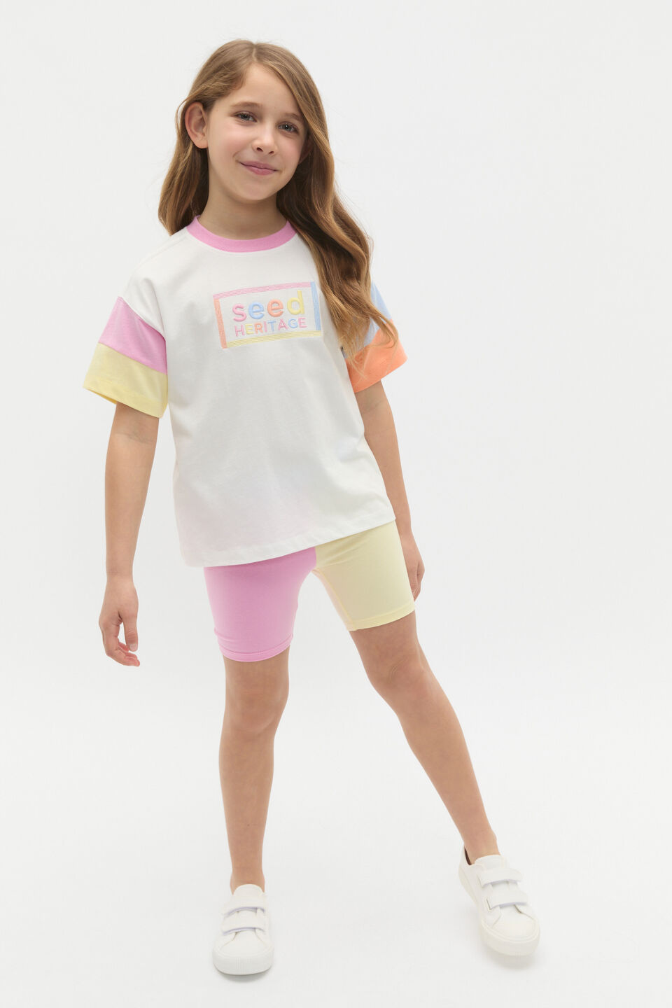 Panelled Logo Tee  Canvas