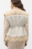 Quilted Teddy Vest  Latte  hi-res