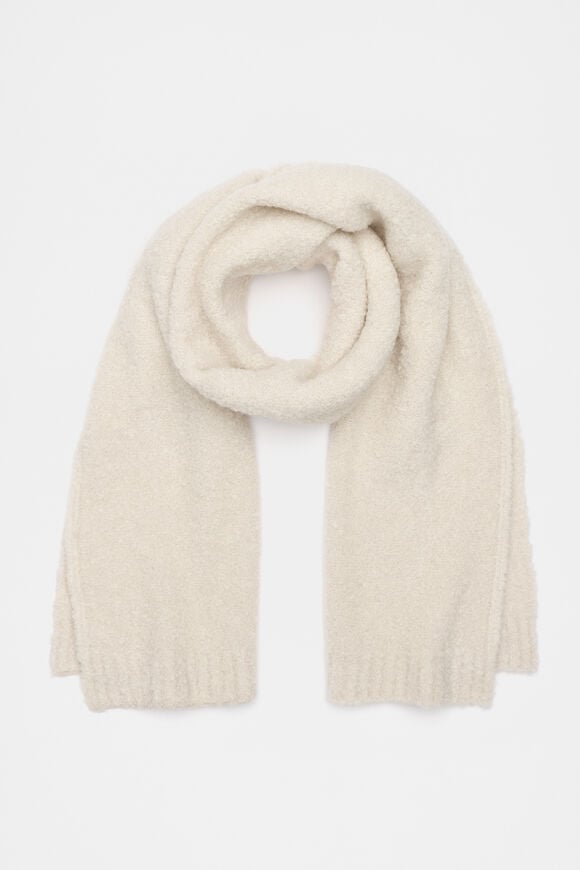 Boucle Scarf  Oat Marle  hi-res