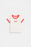 Core Rib Logo Tee  Strawberry Red  hi-res