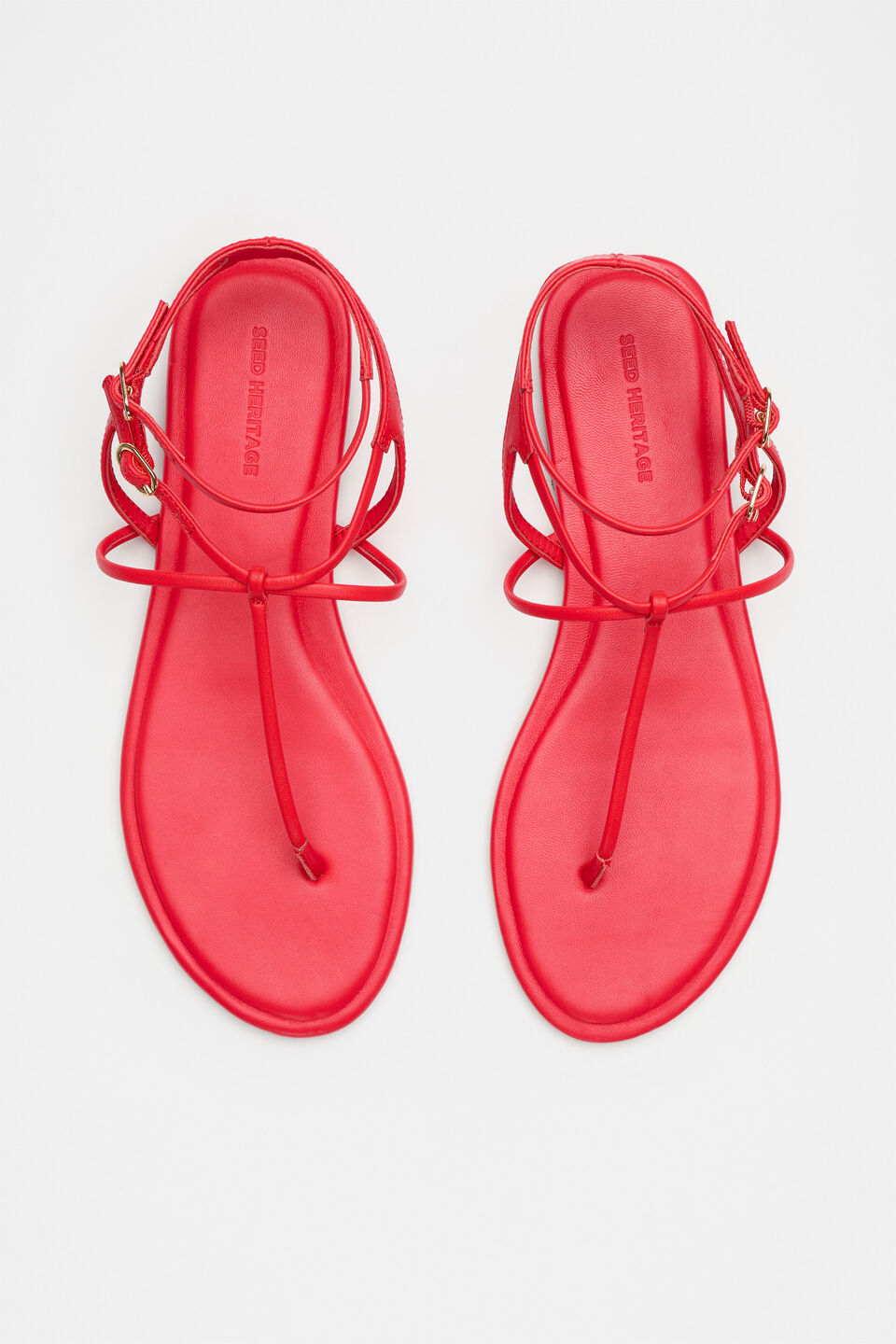 Jamie T Bar Sandal  Electric Crimson