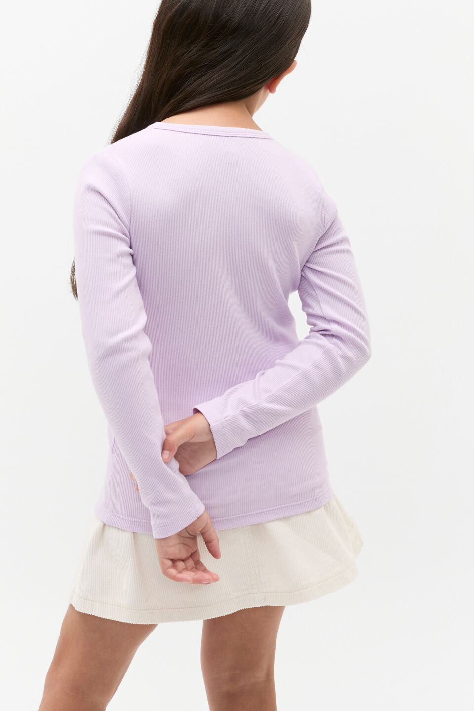 Core Rib Tee  Soft Lilac
