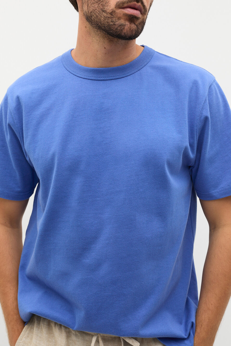 Crew Tee  Cobalt