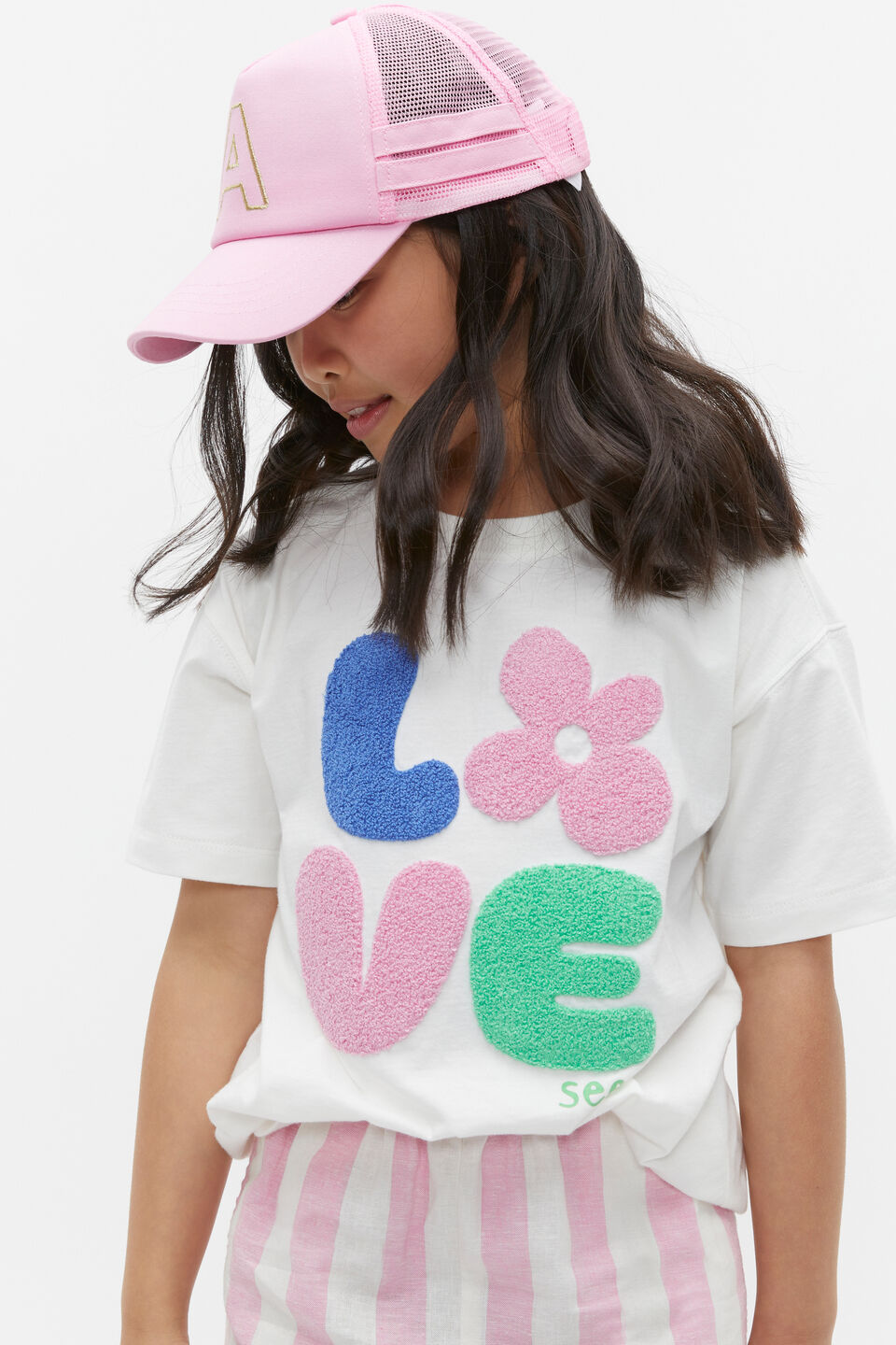 Initial Embroidered Cap  K