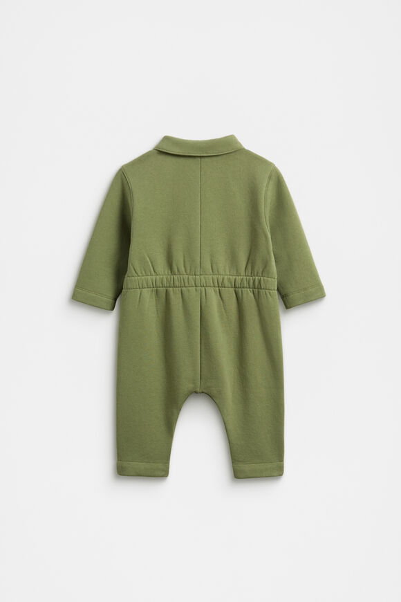 Zip Collar Onesie  Dark Sage  hi-res