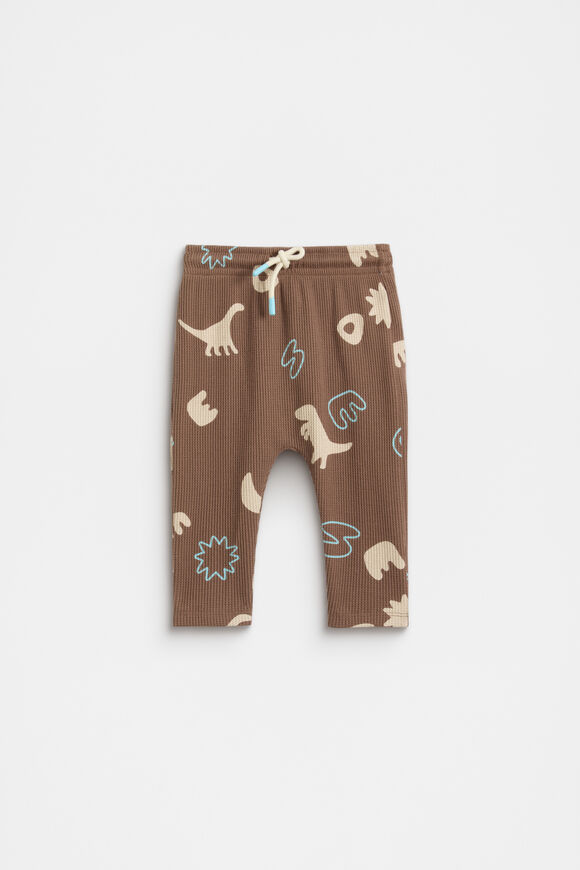 Dino Waffle Pant  Cocoa  hi-res