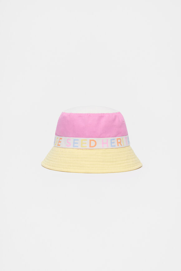 Colourblock Bucket Hat  Pink Multi  hi-res