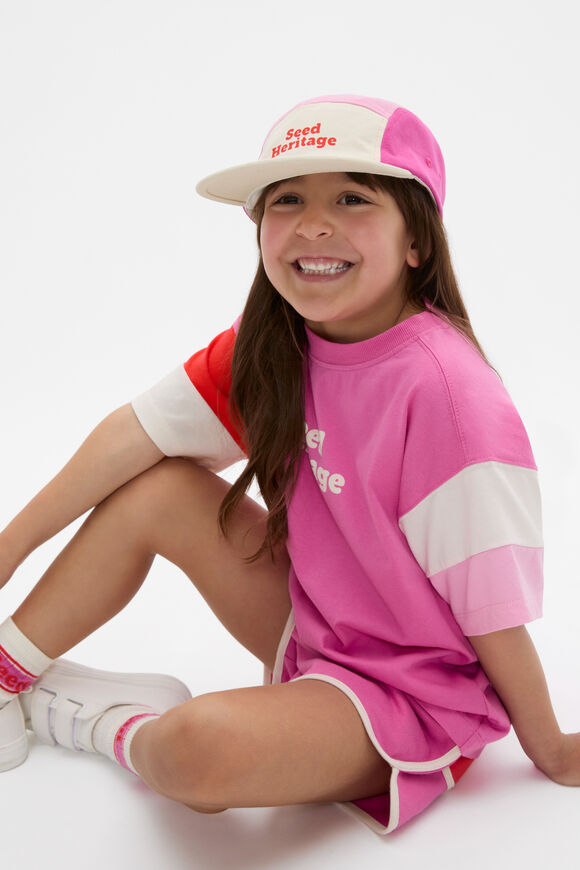 Colourblock Cap  Pink Multi  hi-res