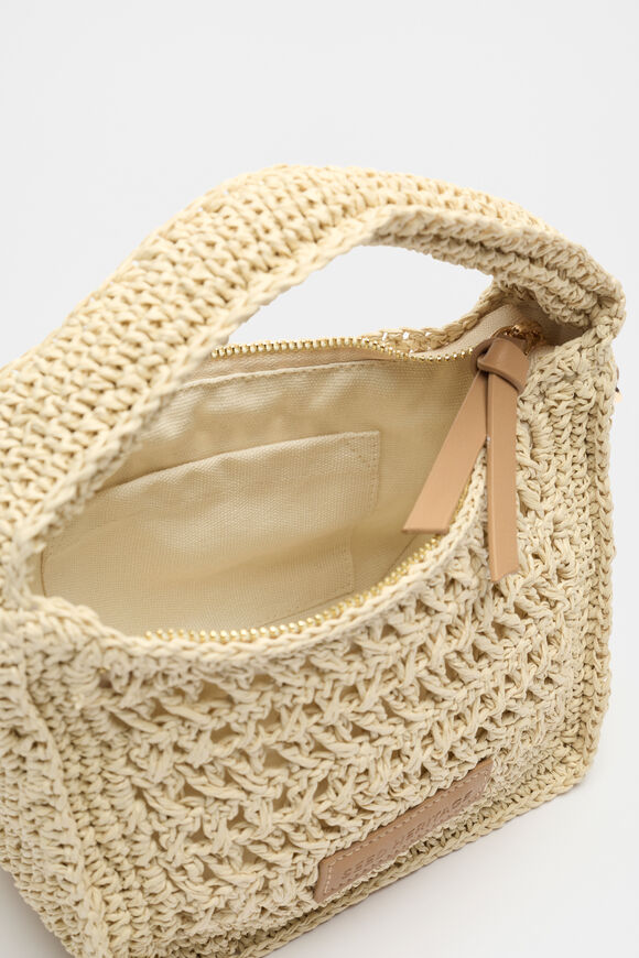 Woven Mini Cross Body Bag  Natural  hi-res