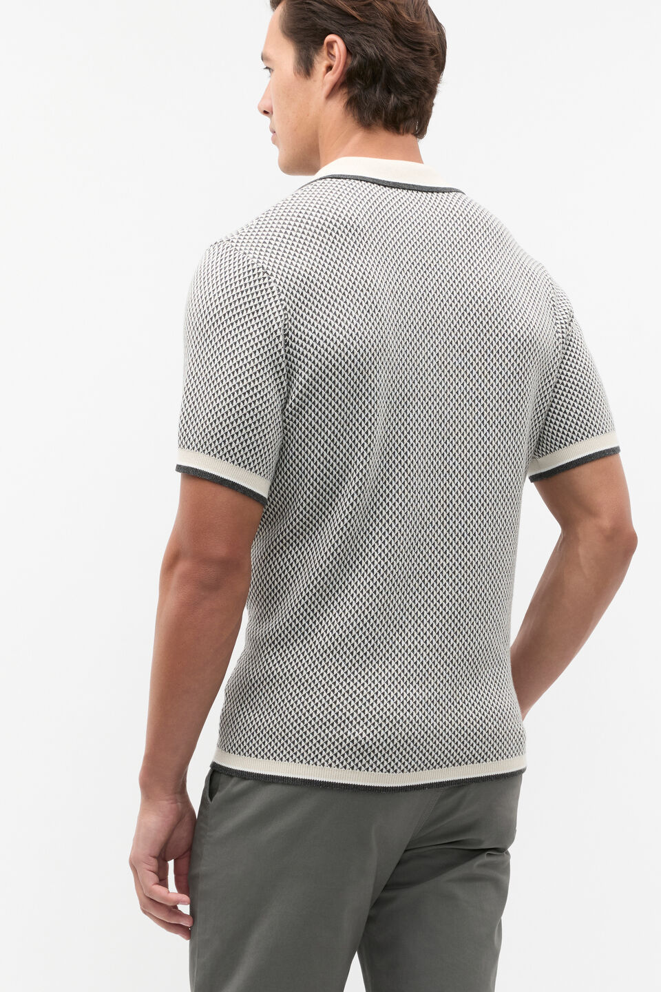 Geo Trophy Polo  Pebble Multi