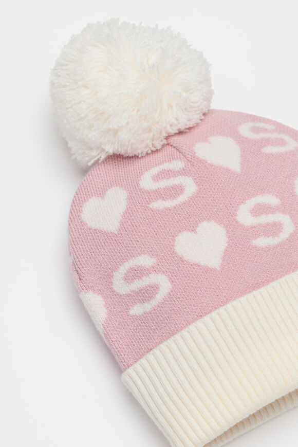 Heart Initial Beanie  S  hi-res