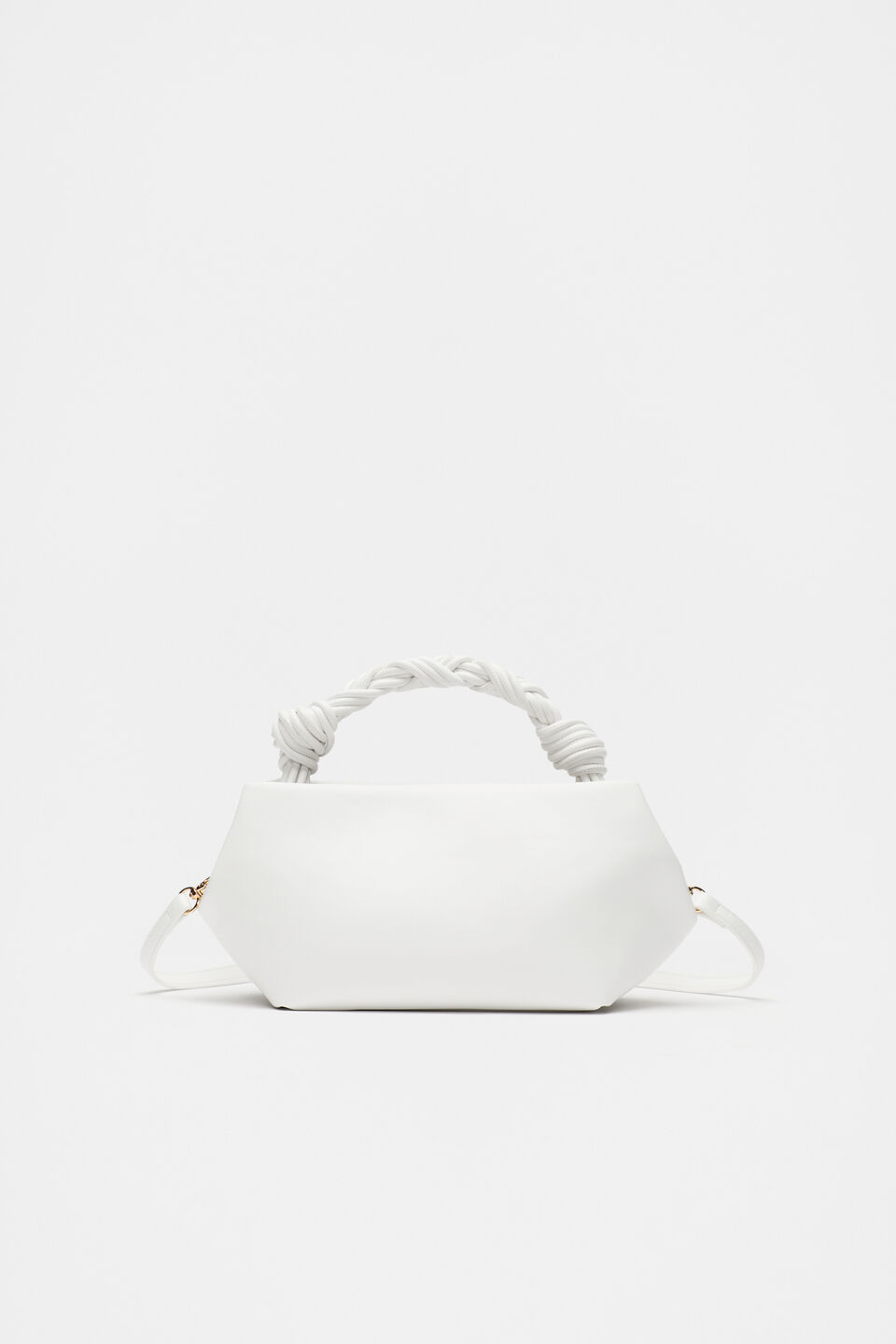 Braided Shoulder Bag  White