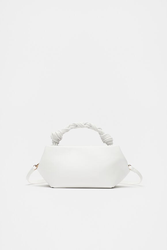 Braided Shoulder Bag  White  hi-res