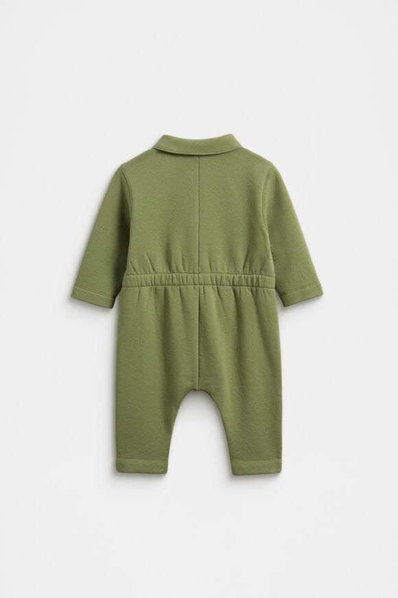 Zip Collar Onesie  Dark Sage  hi-res