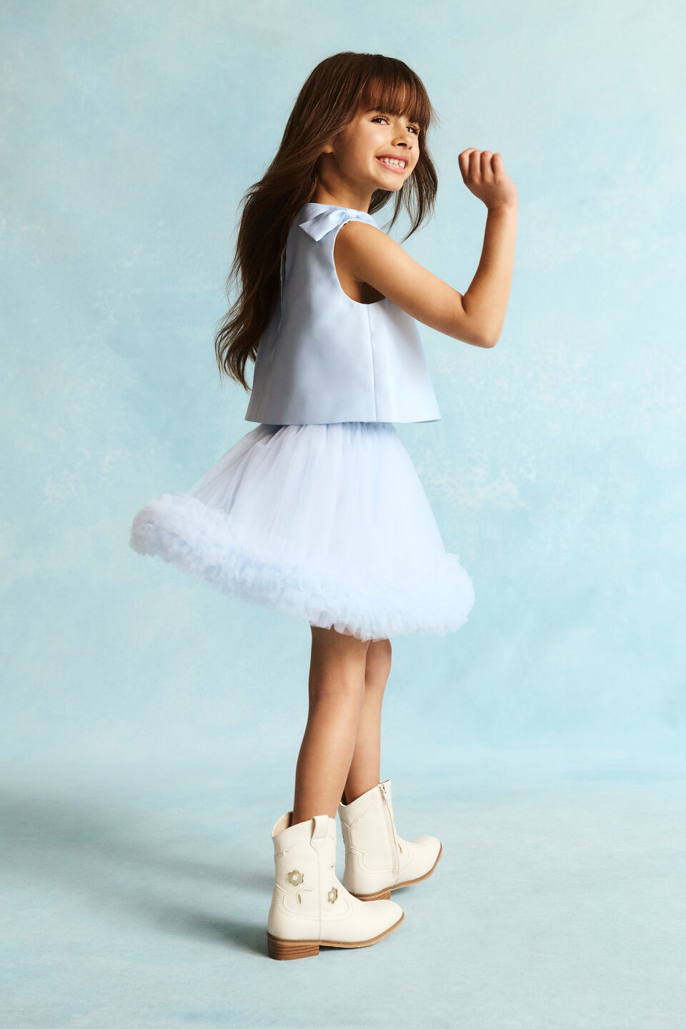 Tulle Skirt  Ice Blue