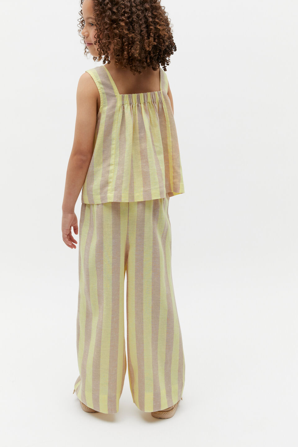 Stripe Shell Top  Lemon Sherbet