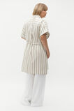 Stripe Collar Detail Poncho  Rosemary Stripe  hi-res