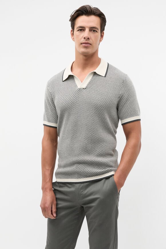 Geo Trophy Polo  Pebble Multi  hi-res