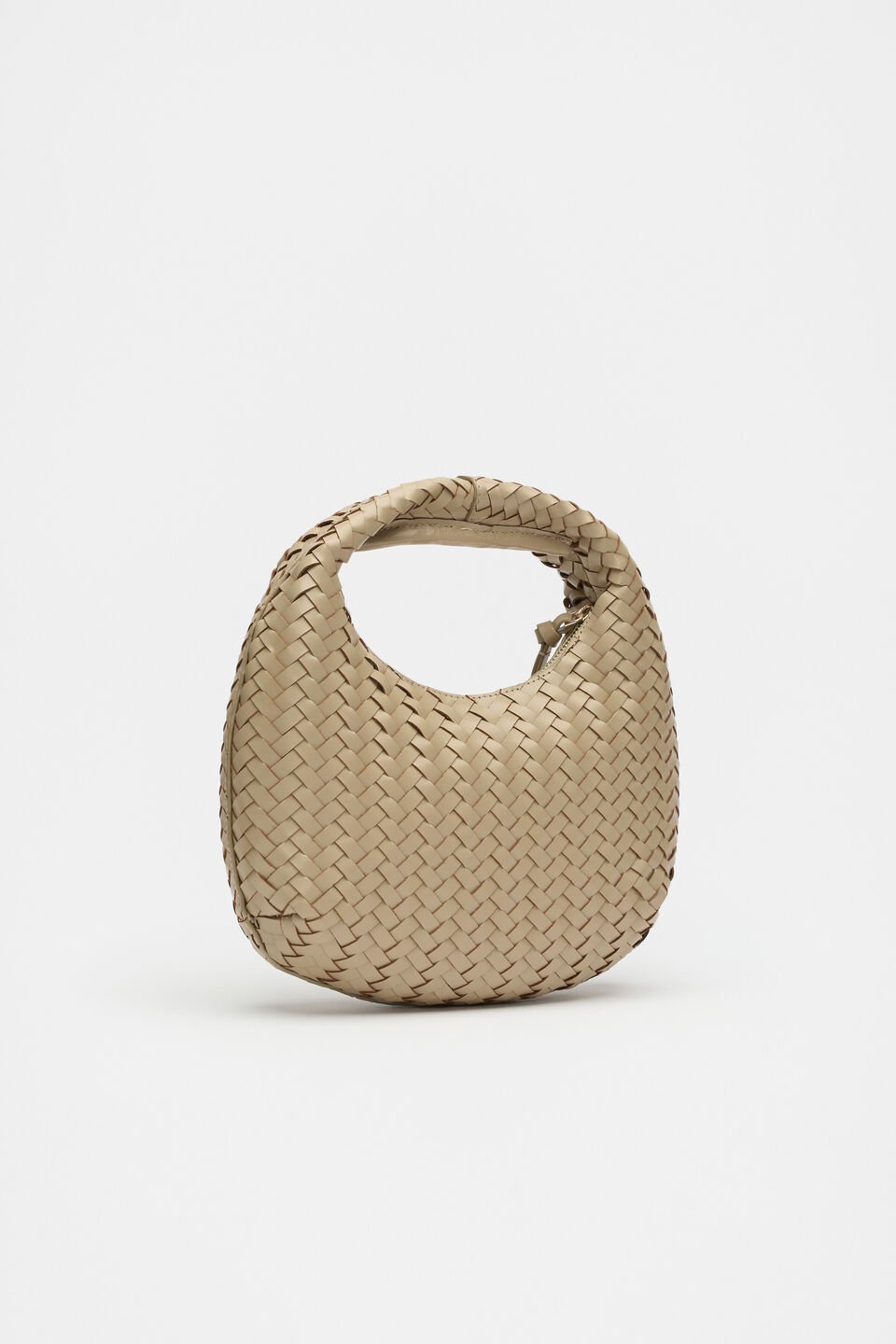 Leather Woven Handbag  Rye