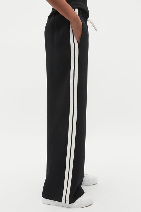 Side Stripe Twill Pant  Black  hi-res