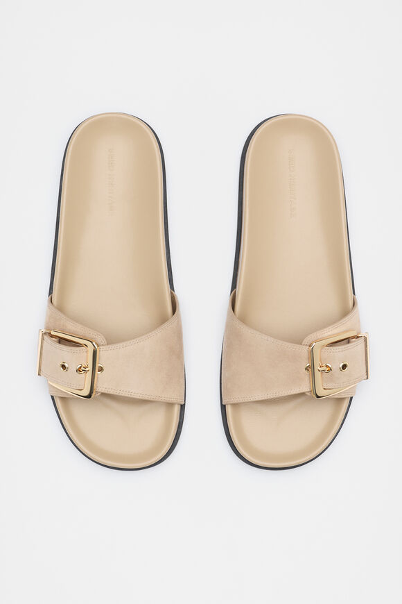 Asher Buckle Slide  Iced Latte Suede  hi-res
