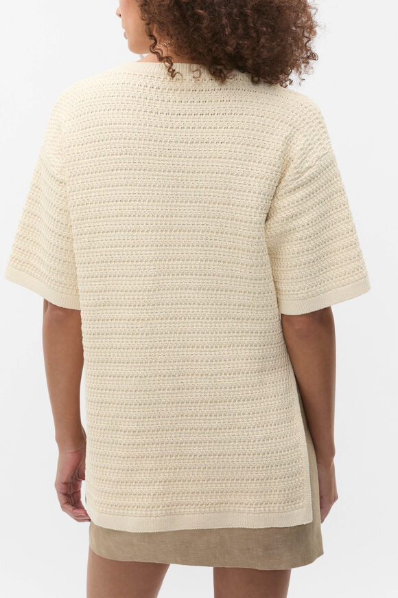 Crochet Stitch Slouch Knit  Tofu  hi-res