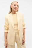 Tailored Linen Blazer  Shortbread  hi-res