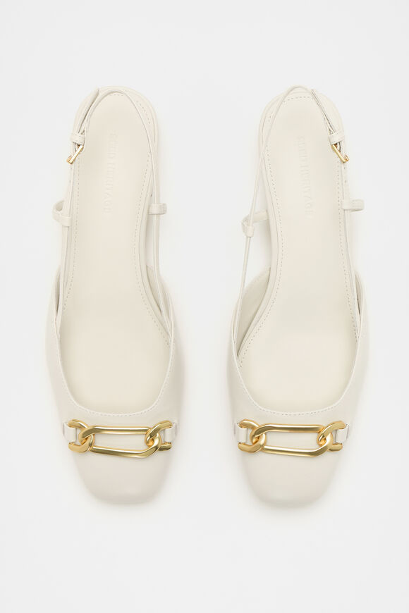 Kendra Slingback Flat  Cream  hi-res