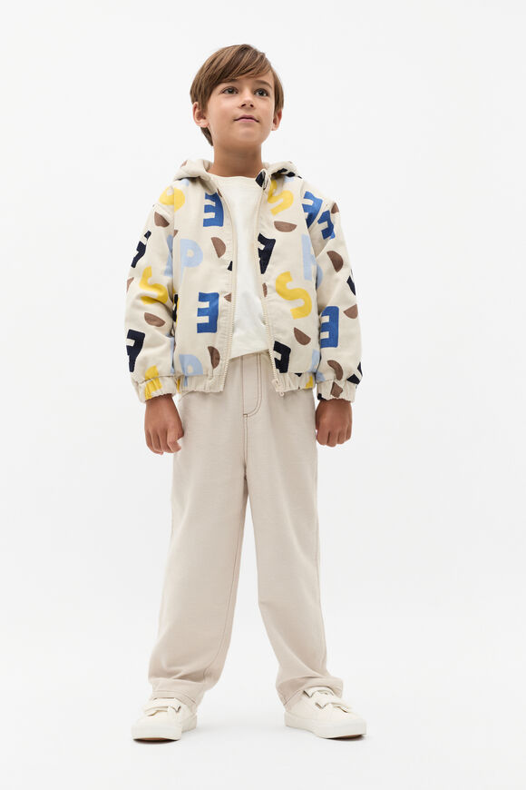 Printed Cord Jacket  Putty  hi-res