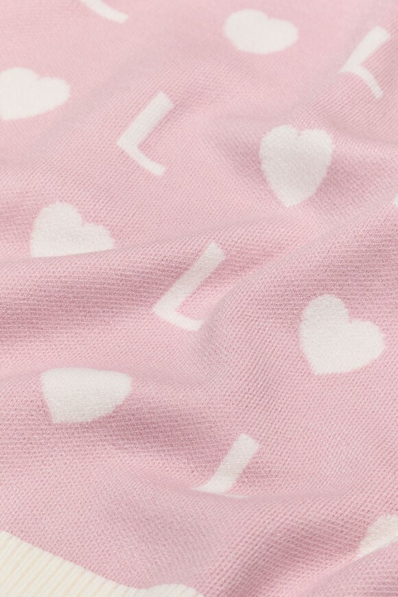 Heart Initial Blanket  L  hi-res