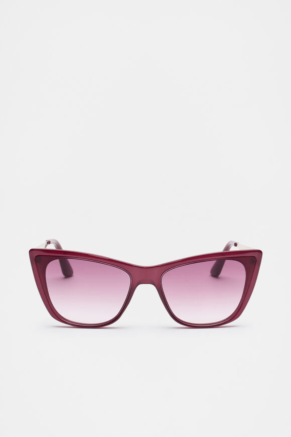 Dana Cat Eye Sunglasses  Plum Red  hi-res