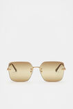 Matea Rectangle Frameless Sunglasses  Pinecone  hi-res